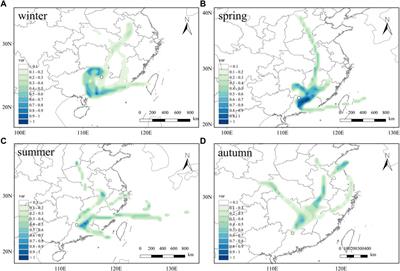 Seasonal changes in water-soluble brown carbon (BrC) at Nanling background station in South China